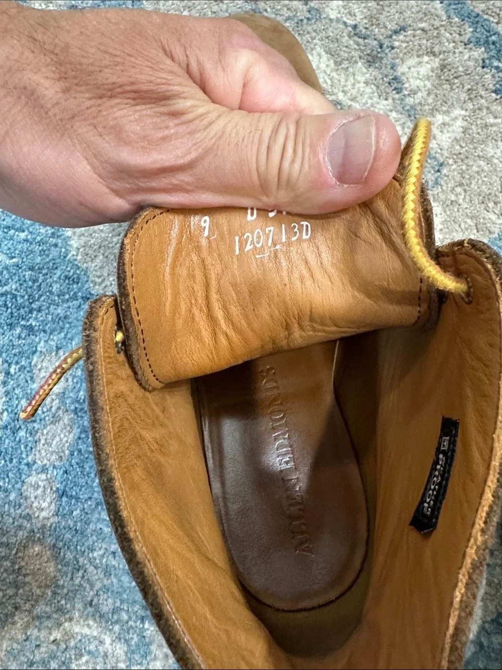 Allen Edmonds Park City Tan Suede Lace-Up Boots